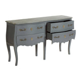 Elegance 4-Drawer Grey Wood Chest
