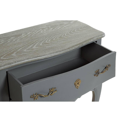 Elegance 4-Drawer Grey Wood Chest