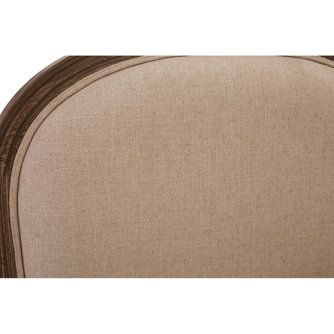 Rustic Beige Wood Armchair