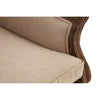 Rustic Beige Wood Armchair