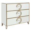 Mirrored Circle Drawer Unit