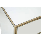 Mirrored Circle Drawer Unit