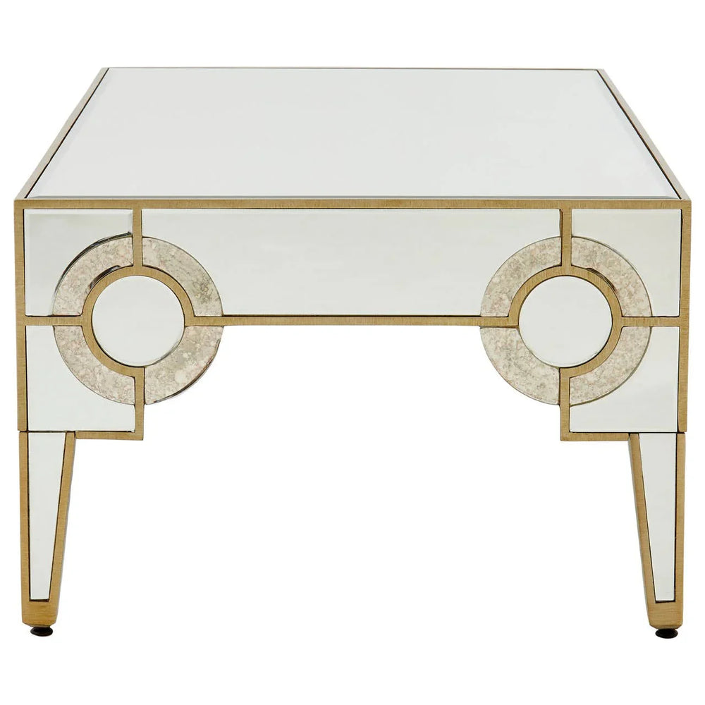 Mirrored Glass Deco Coffee Table