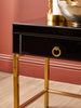 Luxe Black Gold Side Table