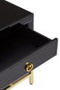 Luxe Black Gold Side Table
