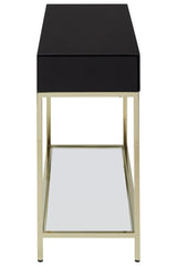 Luxury Black Gold Console Table