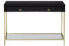Luxury Black Gold Console Table