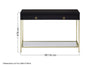 Luxury Black Gold Console Table