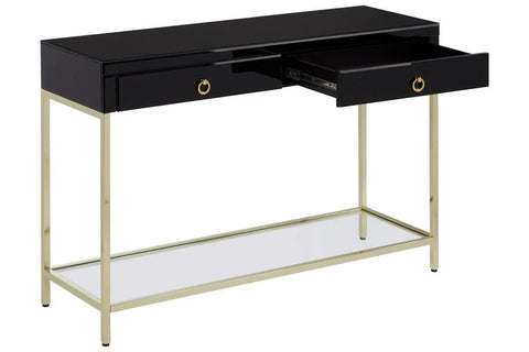 Luxury Black Gold Console Table