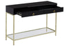 Luxury Black Gold Console Table