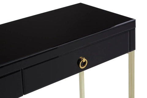 Luxury Black Gold Console Table