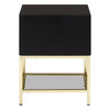 Luxe Black Gold Side Table