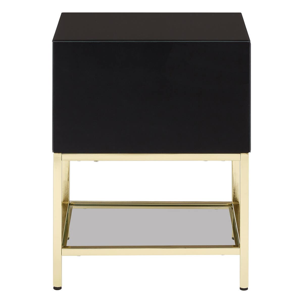 Luxe Black Gold Side Table