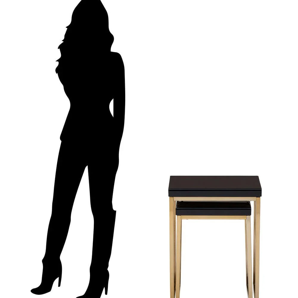 Gold & Black Nesting Tables