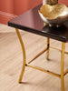 Luxe Gold Leg Mirror Table