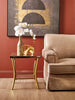Luxe Gold Mirror Side Table