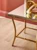 Luxe Gold Mirror Side Table