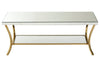 Silver Mirrored Glass Coffee Table