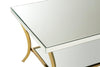 Silver Mirrored Glass Coffee Table