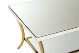 Silver Mirrored Glass Coffee Table
