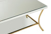 Silver Mirrored Glass Coffee Table