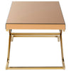 Elegant Brown Glass Coffee Table