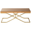 Elegant Brown Glass Coffee Table