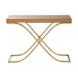 Golden Steel & Glass Console