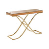 Golden Steel & Glass Console