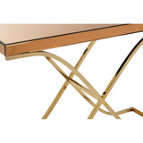 Golden Steel & Glass Console
