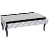 Silver Smoked Glass Coffee Table