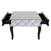 Silver Smoked Glass Coffee Table