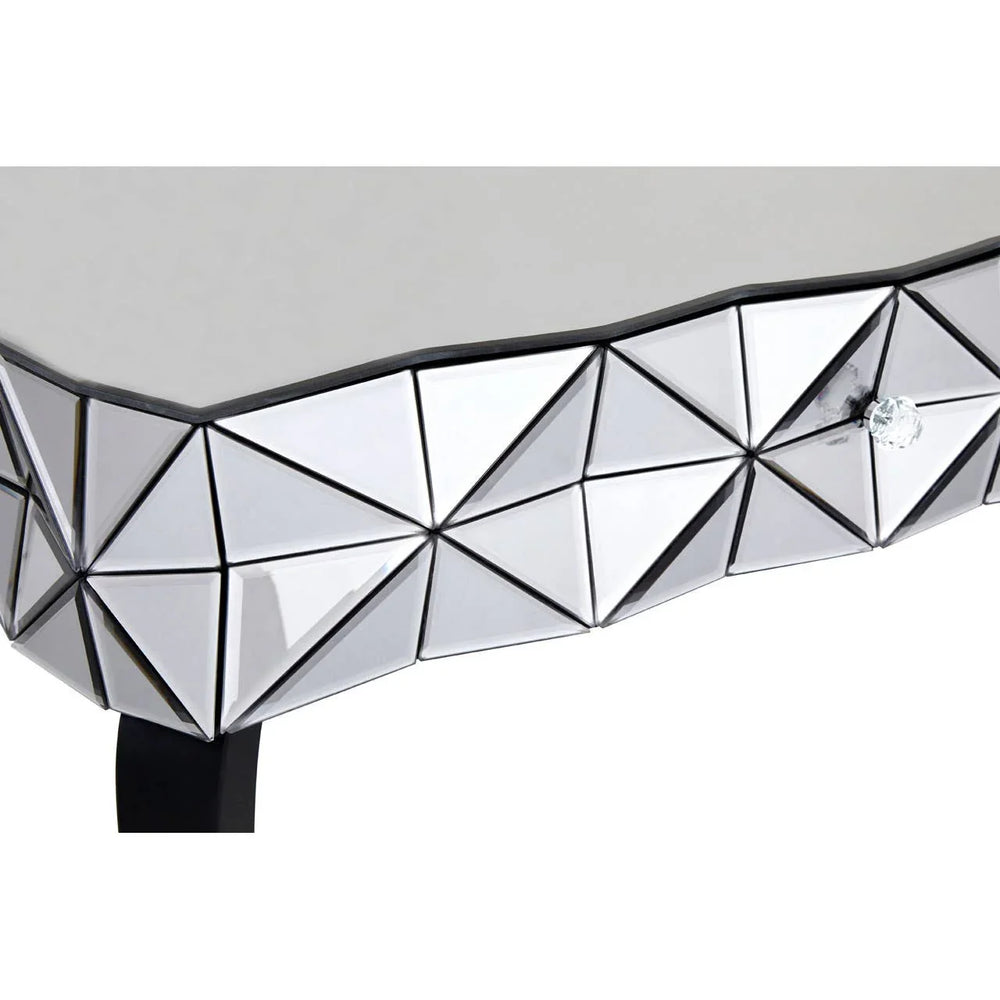 Silver Smoked Glass Coffee Table