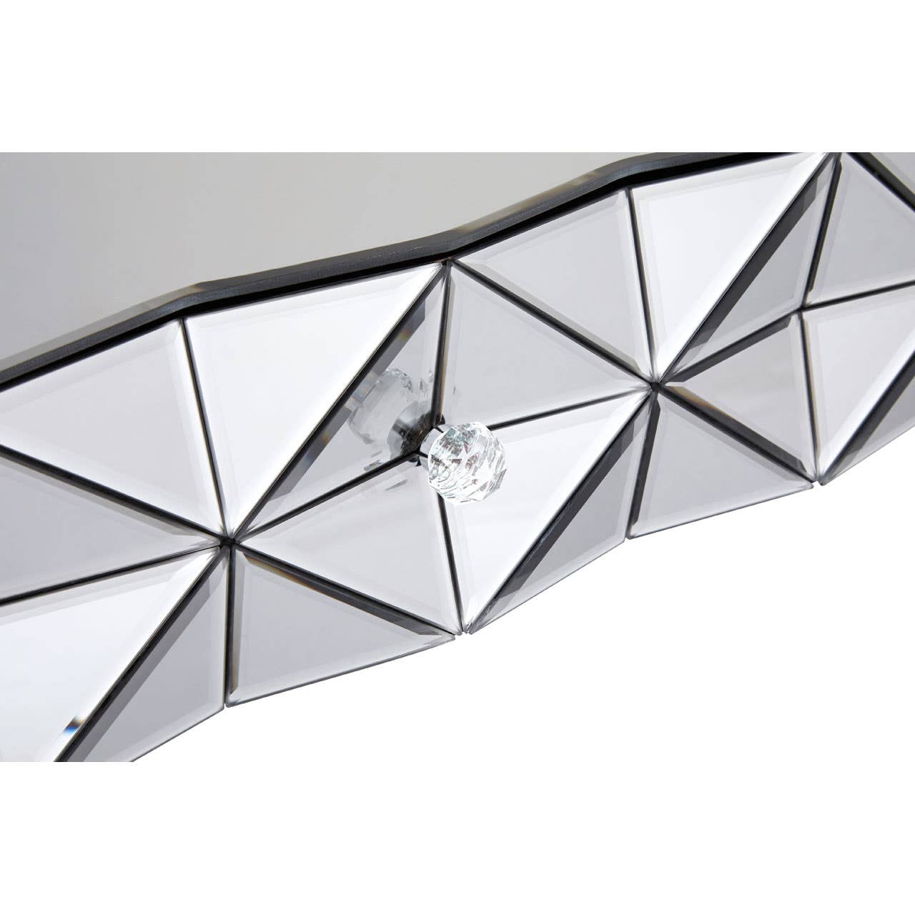 Silver Smoked Glass Coffee Table