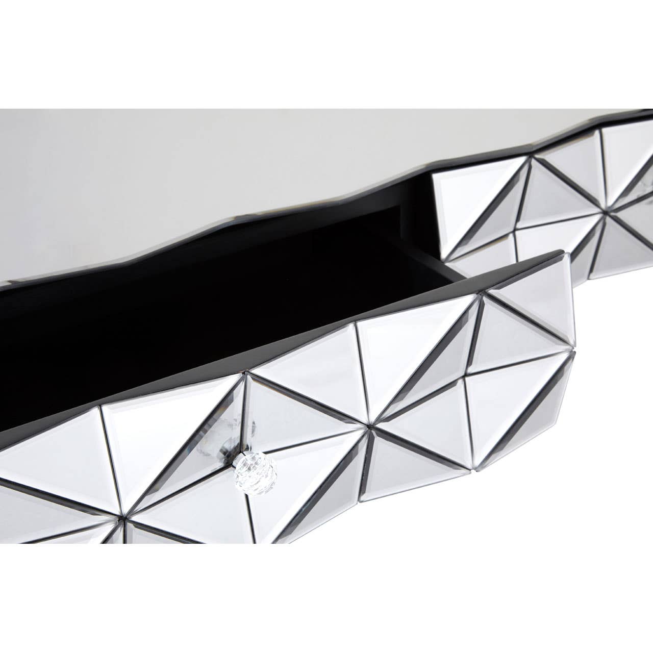 Silver Smoked Glass Coffee Table