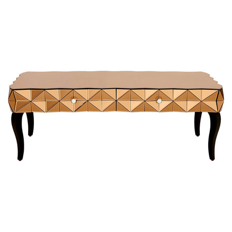 Copper Glass Coffee Table