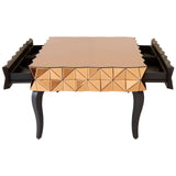 Copper Glass Coffee Table