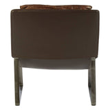 Distressed Leather Lounge Chair