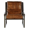Distressed Leather Lounge Chair