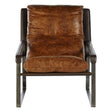Distressed Leather Lounge Chair