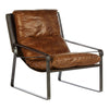 Distressed Leather Lounge Chair