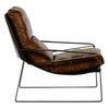 Distressed Leather Lounge Chair