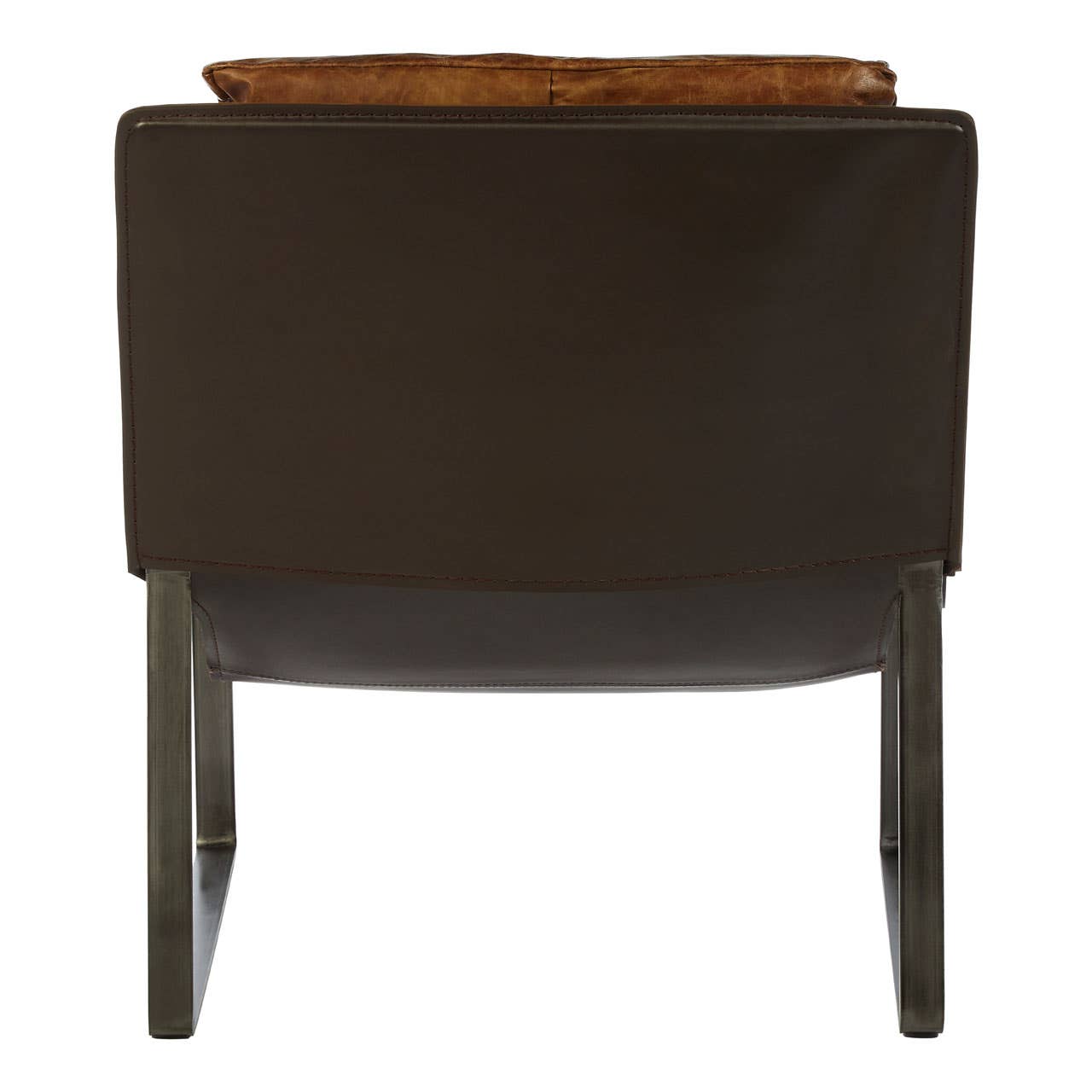 Distressed Leather Lounge Chair