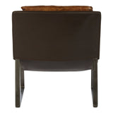 Distressed Leather Lounge Chair