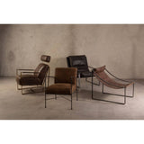Rustic Leather Dining Chair