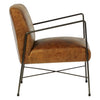 Distressed Leather Lounge Chair