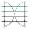 Chic Chrome Glass Shelf