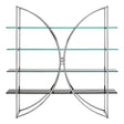 Chic Chrome Glass Shelf