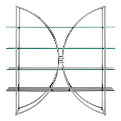 Chic Chrome Glass Shelf