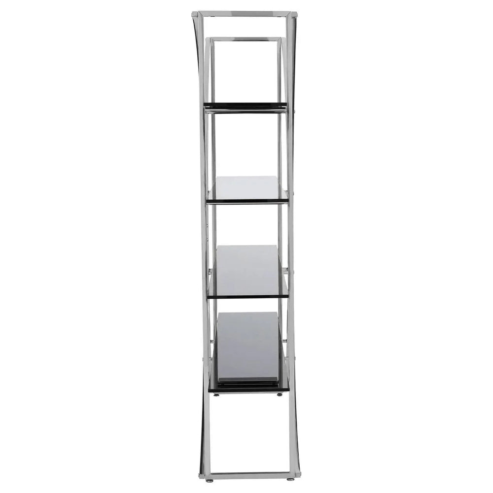 Chic Chrome Glass Shelf